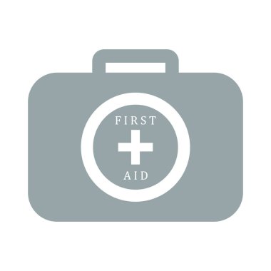 Renkli İlkyardım çantası stilize simgesi 