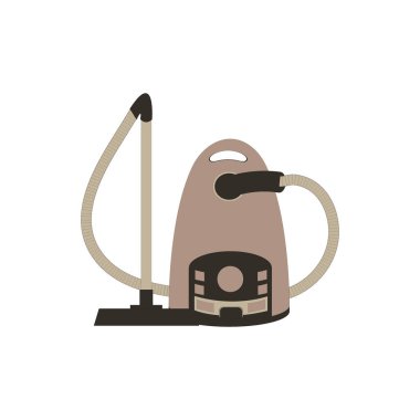 Renkli bir elektrikli süpürge stilize simgesi 