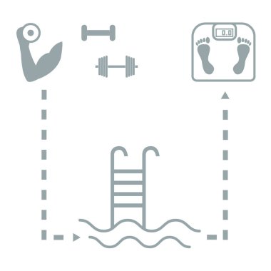 Spor yaşam tarzı güzel resim: el ile halter, karakeçi