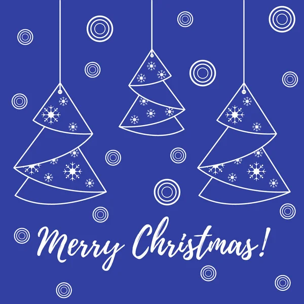 Noel ağacı origami katlanmış ve asılı vektör çizimi