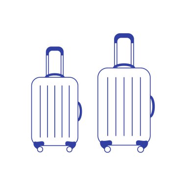 Bavul seyahat için vektör Illustration. Yaz saati, tatil