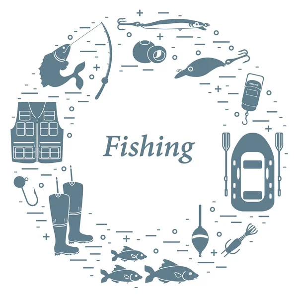 Herkesdaire oluşturacak şekilde düzenlenmiş balıkçılık için farklı araçlar.