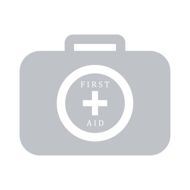 Renkli İlkyardım çantası stilize simgesi 