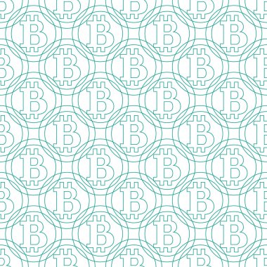 Renkli bitcoins geometrik desen