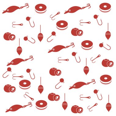 -Balık tutmak için farklı araçlar ile ilginç desen 