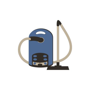 Renkli bir elektrikli süpürge stilize simgesi 