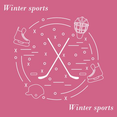 Vektör çeşitli konularda düzenlenen hokey için resmi bir