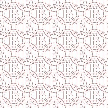 Renkli bitcoins geometrik desen
