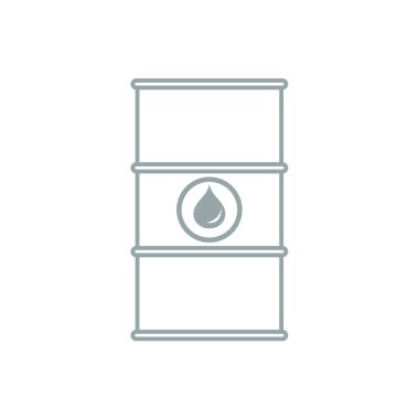 Petrol varil stilize simgesi 