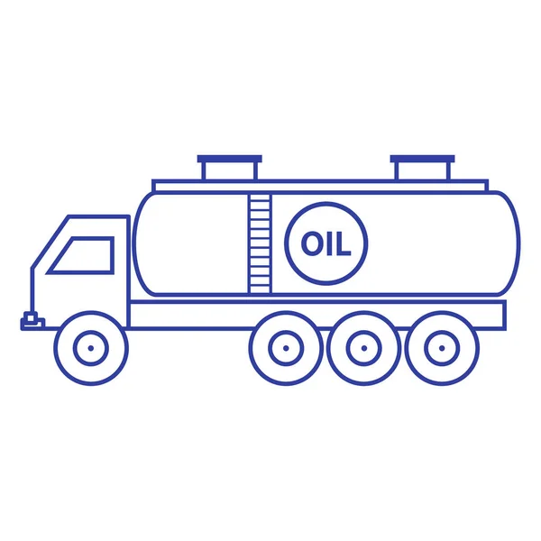 Ícone estilizado do petroleiro / petroleiro —  Vetores de Stock