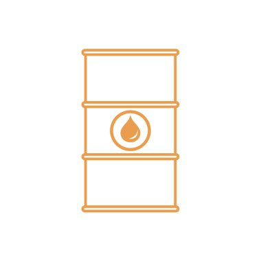 Petrol varil stilize simgesi 