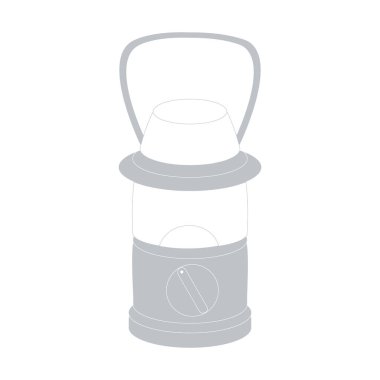 Renkli bir kamp ışık stilize simgesi 