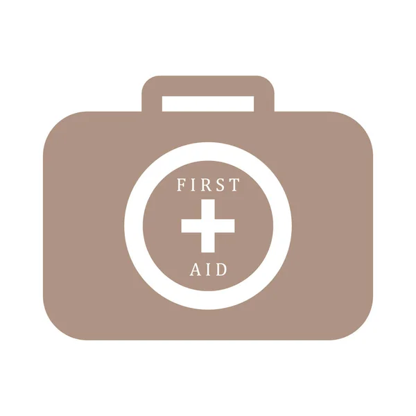 Icono estilizado de un kit de primeros auxilios de color — Vector de stock