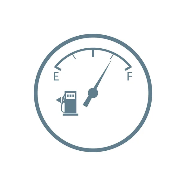 Stylizowana ikona czujnika paliwa samochodowe — Wektor stockowy