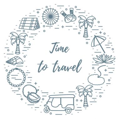 Herkesdaire oluşturacak şekilde düzenlenmiş tatil ve seyahat öğeleri.