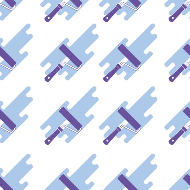 Seamless modeli: boya silindiri ve nokta boya.