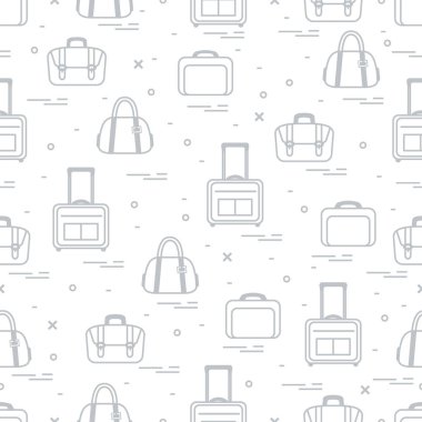Şirin seamless modeli ile farklı çanta ve bavul için trave