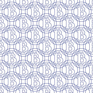 Renkli bitcoins geometrik desen