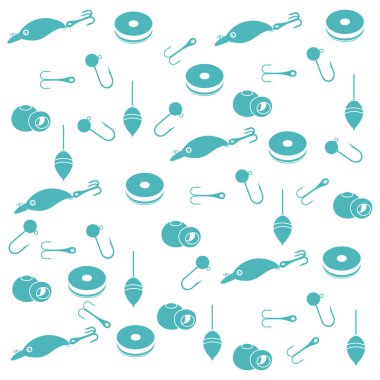 -Balık tutmak için farklı araçlar ile ilginç desen 