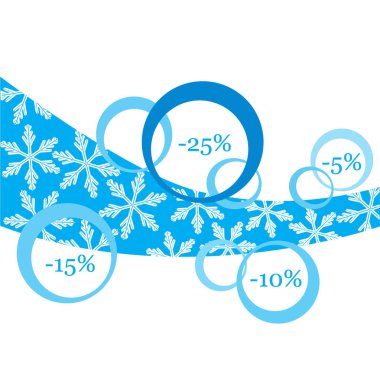 Pazarlar ve dükkanlar için çeşitli indirimler vektör çizim.