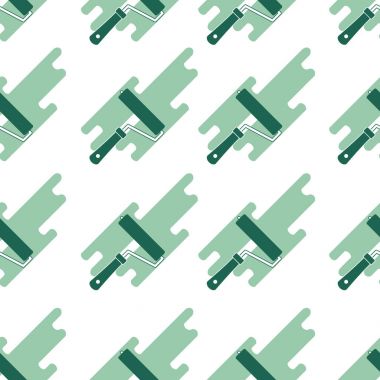 Seamless modeli: boya silindiri ve nokta boya.