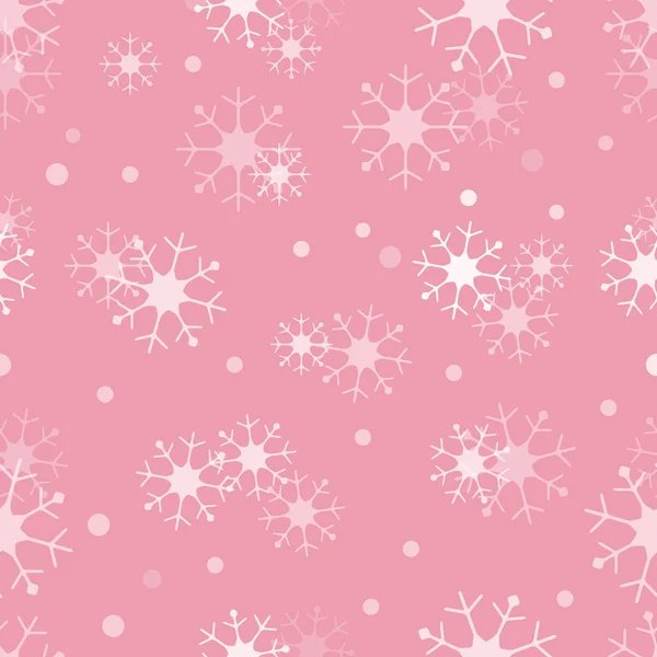 Winter seamless pattern with snowflakes. — Stock Vector