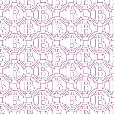 Renkli bitcoins geometrik desen
