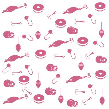 -Balık tutmak için farklı araçlar ile ilginç desen 