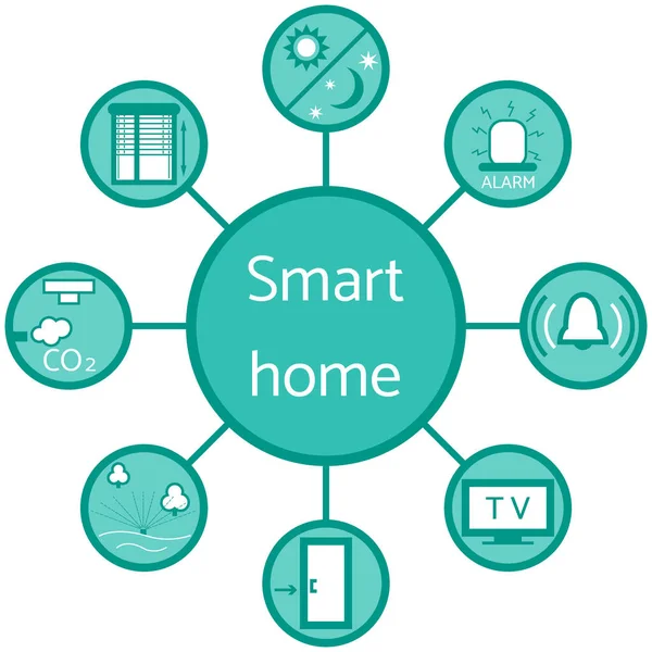 Akıllı için farklı simgelerle renkli bir düzeni güzel resim 