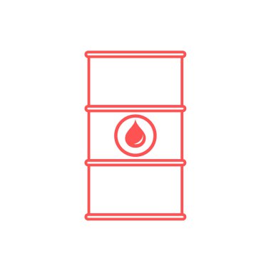 Petrol varil stilize simgesi 