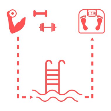 Spor yaşam tarzı güzel resim: el ile halter, karakeçi