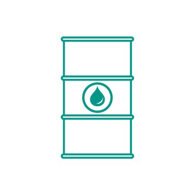 Petrol varil stilize simgesi 