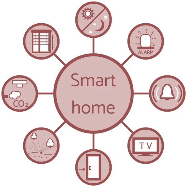 Akıllı için farklı simgelerle renkli bir düzeni güzel resim 
