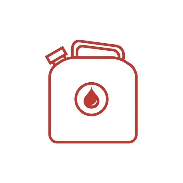 Icono estilizado de la lata de gasolina — Vector de stock