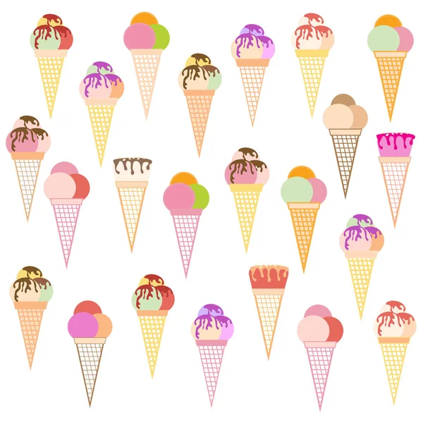 Lezzetli dondurma çeşitli renkli resim 