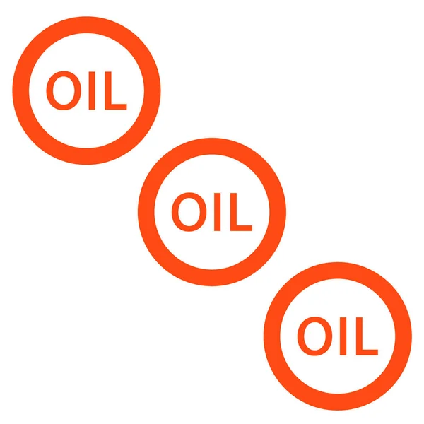 Üç yazıt petrol stilize simgesi — Stok Vektör