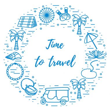 Herkesdaire oluşturacak şekilde düzenlenmiş tatil ve seyahat öğeleri.