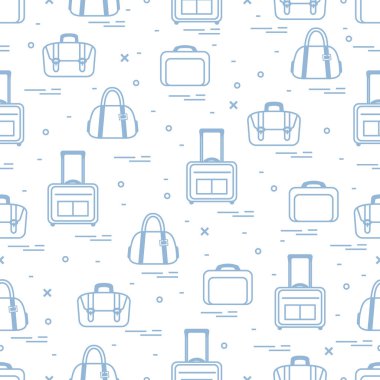 Şirin seamless modeli ile farklı çanta ve bavul için trave