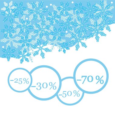 Pazarlar ve dükkanlar için çeşitli indirimler vektör çizim.