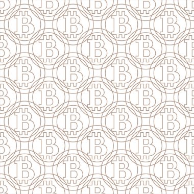 Renkli bitcoins geometrik desen 