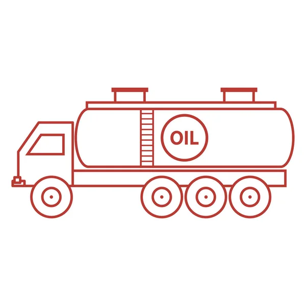 Icono estilizado del petrolero / petrolero — Vector de stock
