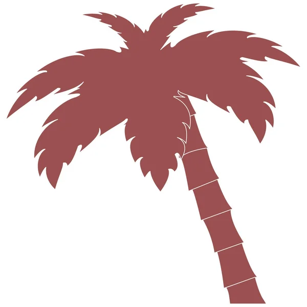 Stiliserade ikon i palmträdet — Stock vektor