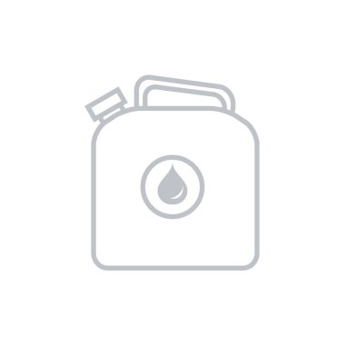 Teneke kutu benzin stilize simgesi 