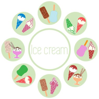 Çeşitli lezzetli ile renkli bir düzeni güzel resim