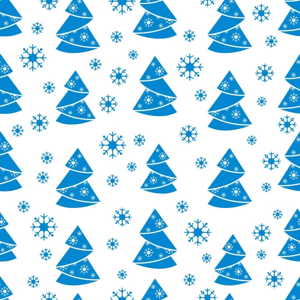 Padrão sem costura de inverno com árvore de Natal em forma de origami e — Vetor de Stock