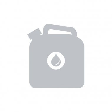 Teneke kutu benzin stilize simgesi 