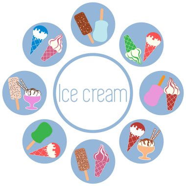 Çeşitli lezzetli ile renkli bir düzeni güzel resim