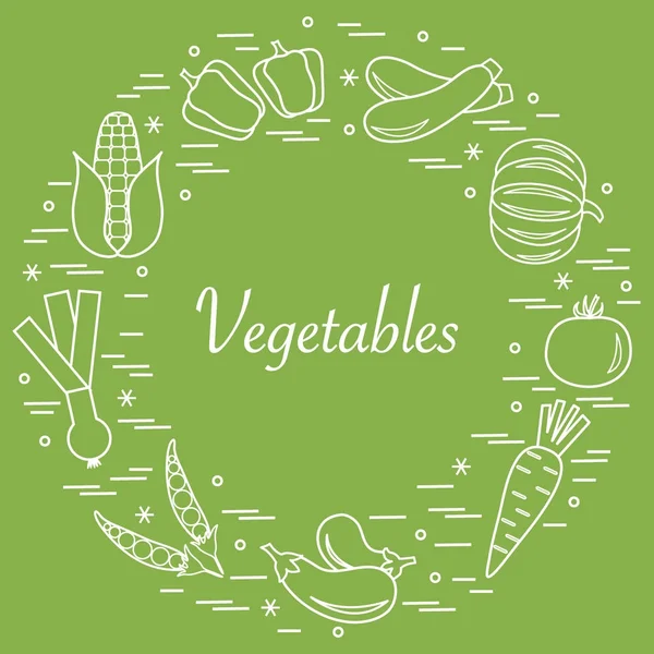 Sevimli vektör çizim farklı sonbahar mevsim sebzeleri