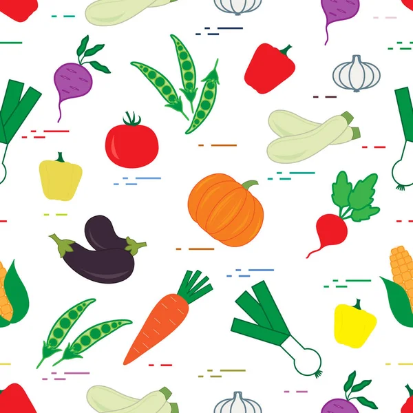 Desen: Sonbahar mevsim sebzeleri.