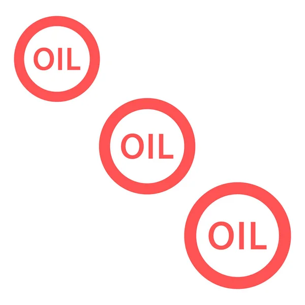 Üç yazıt petrol stilize simgesi — Stok Vektör